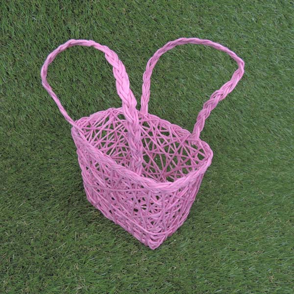 BASKET PAPER 7x5x4" LARGE  PINK