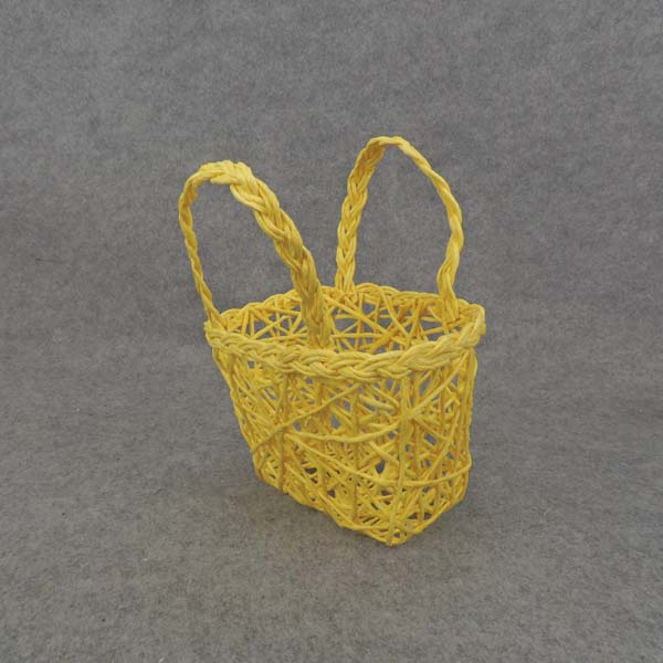 [SL6011-YEL] BASKET PAPER 6x4.5x3" MEDIUM  YELLOW