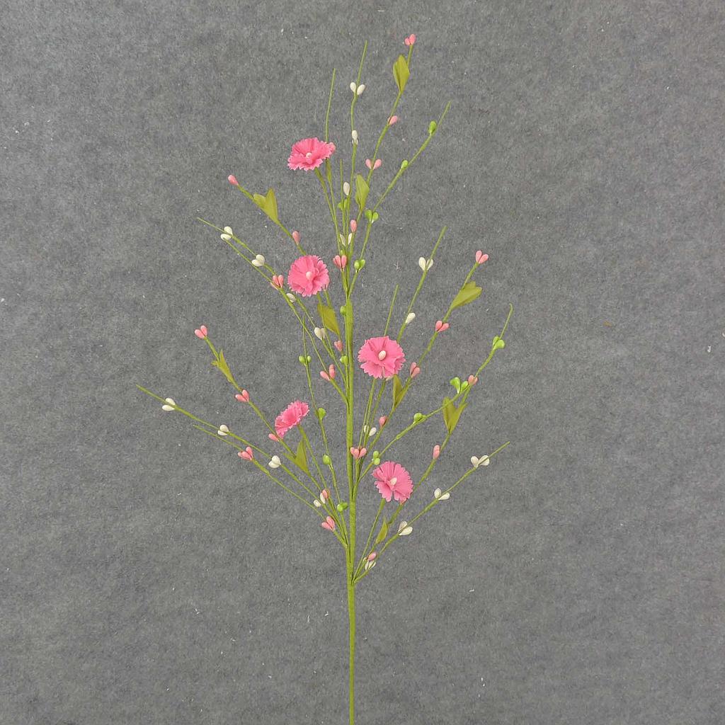 28" FLOWERING PIP BERRY SPRAY  PINK