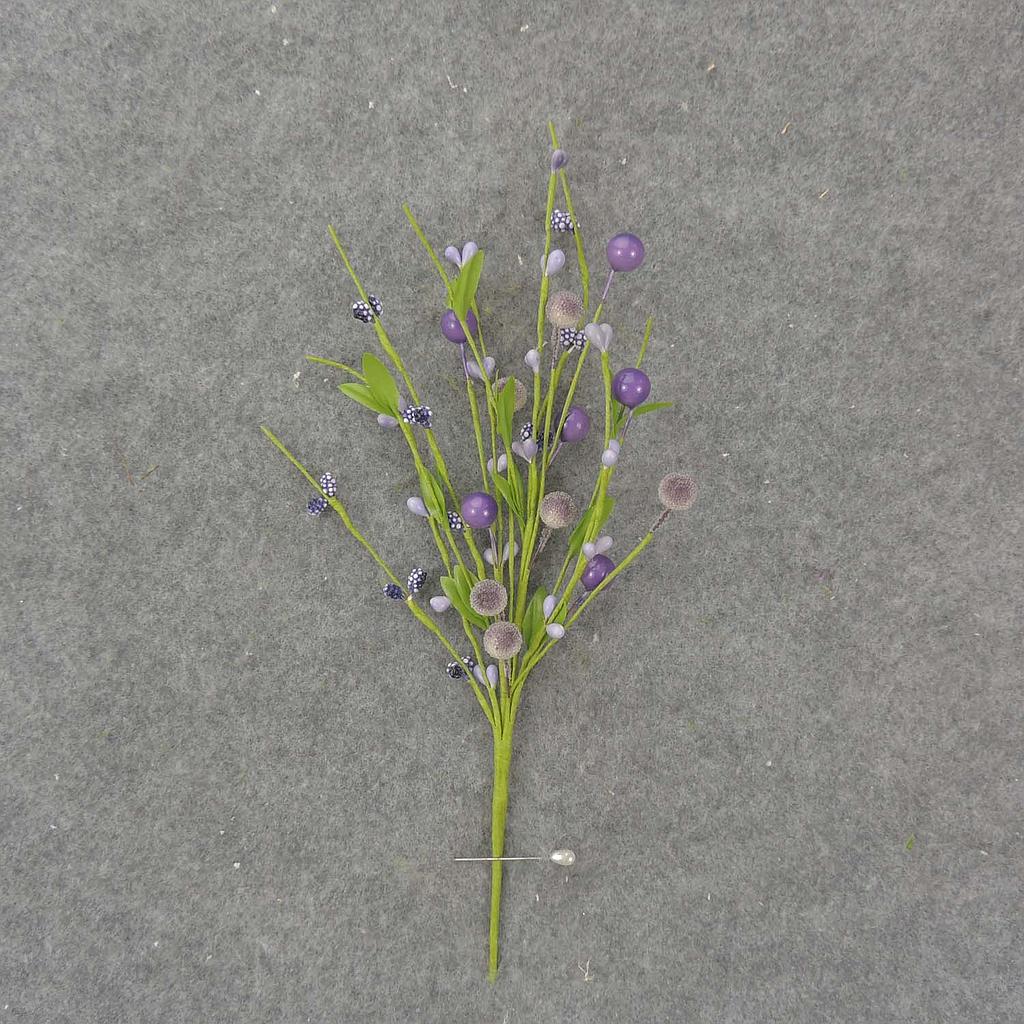 11" ASSORTED BERRY PICK (6/BAG)  PURPLE