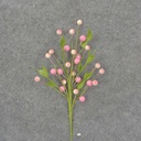10" BERRY/LEAF PICK (6/BAG) PINK