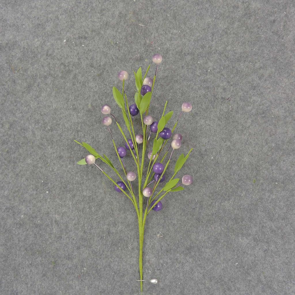 10" BERRY/LEAF PICK (6/BAG) PURPLE