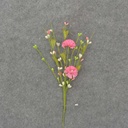 10" FLOWER/PIP BERRY PICK (6 PER BAG) PINK/CREAM/GREEN