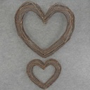 FRAME TWIG 23"/16" (2/SET) HEART SHAPED
