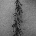 GARLAND BLACK TWIG/GLITTER 70"