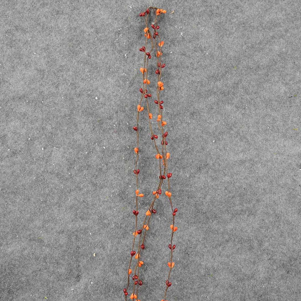 [SLF8020-ROR] PIP BERRY GARLAND 9'  RED/ORANGE