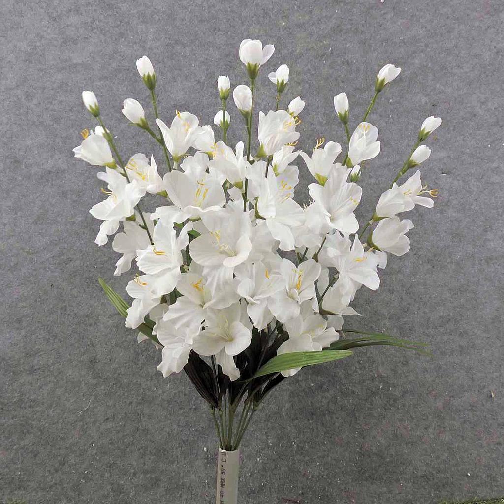 [SN9002-WHT] 25" GLADIOLUS BUSH WHITE X10