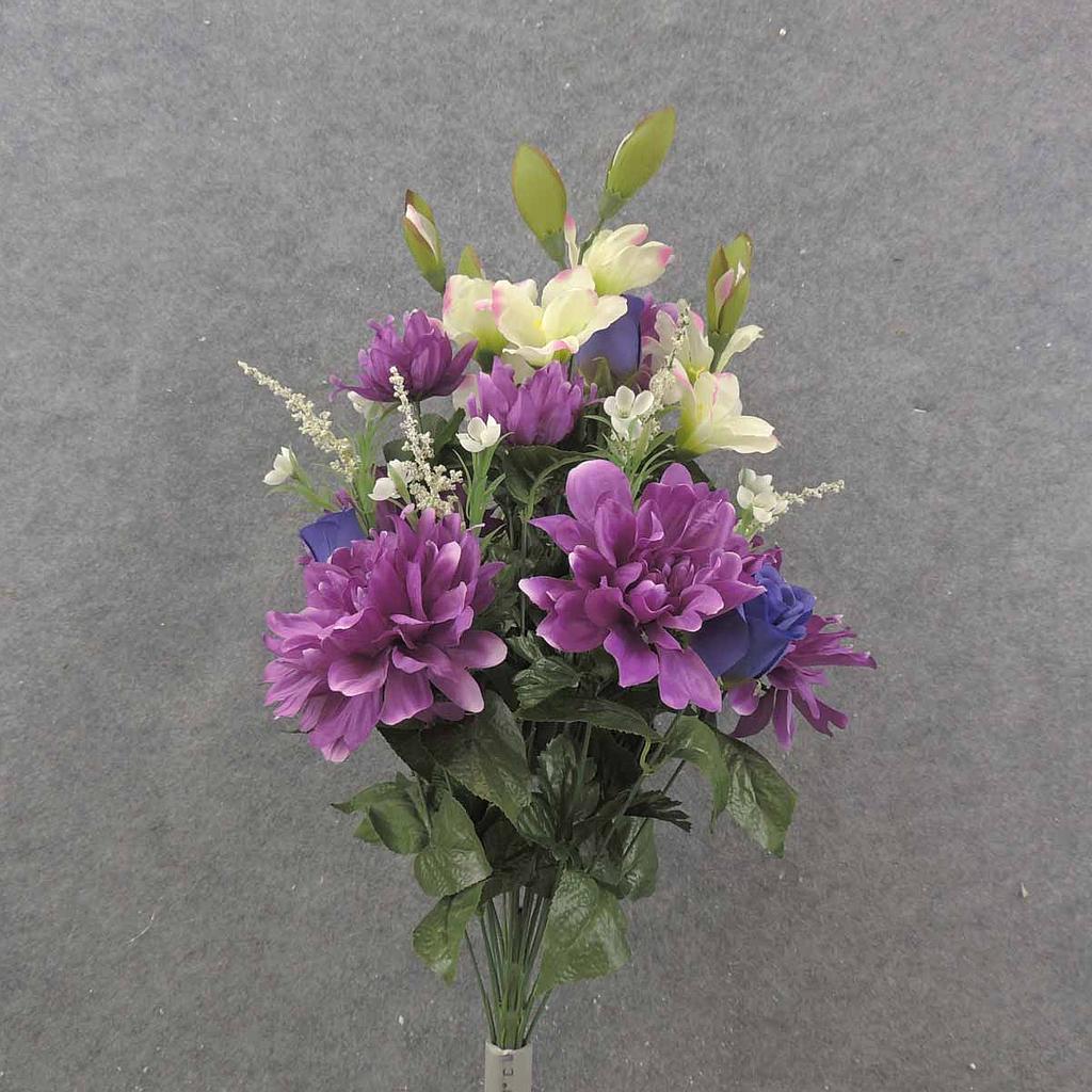 [SN9003-PUR] DAHLIA/ROSE/GLADIOLUS BUSH X24 PURPLE