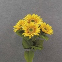 SUNFLOWER BUSH X5 19" YELLOW 