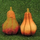 9" GOURD WOOL LARGE 2-ASSORTED