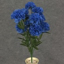 20" CARNATION BUSH X 14 ROYAL BLUE