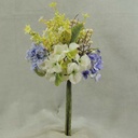 PHILOX/HYDRANGEA/LVS BOQUET 16"  CREAM/PINK/GREEN