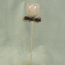 EGGSHELL 2" PICK 10" OAL PINK (6/BAG)