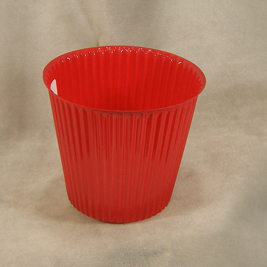 POT COVER 4.5" x 4"H   RED