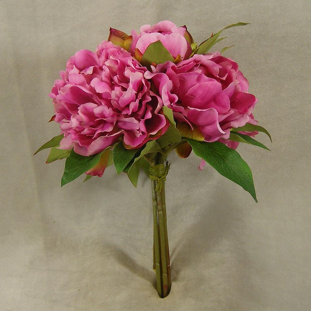 [SR4036-BEA] 12" PEONY MIXED BOUQUET