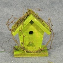 BIRDHOUSE 5.25H X 4"W X 3"D GREEN
