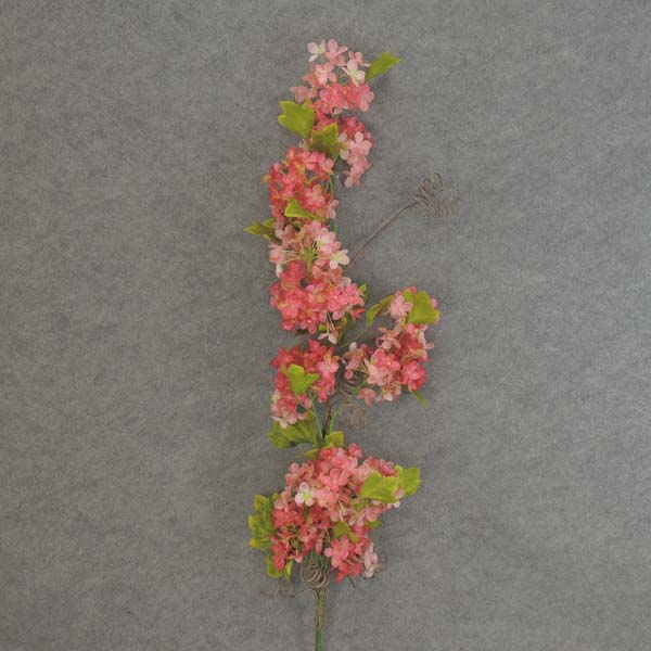 [SR6013-PNK] 37" HYDRANGEA TWIG SPRAY PINK