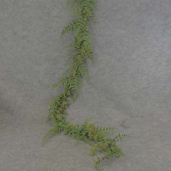 6' GARLAND FERN w/BERRIES