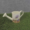 PLANTER WATERING CAN 7.5x3.5" SM LAVENDER PRINT
