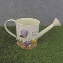 PLANTER WATERING CAN 12x5" LG LAVENDER PRINT