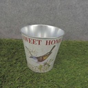PLANTER TIN 5 x 4.5" W/LINER