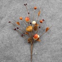 10" BERRY/ACORN/PUMPKIN PICK (6/BAG) CRM/BRN