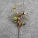 BERRY/ACORN/PUMPKIN PICK 10" (6/BAG)   GREEN