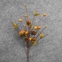 BERRY/ACORN/PUMPKIN PICK 10" (6/BAG)   LIGHT GREEN/BROWN