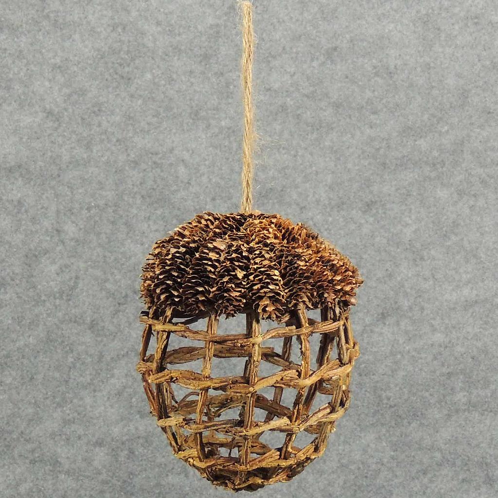 ACORN VINE/CONE HANGING 6.75" X 6.75"