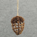 4.5" X 3.5" ACORN VINE/CONE HANGING