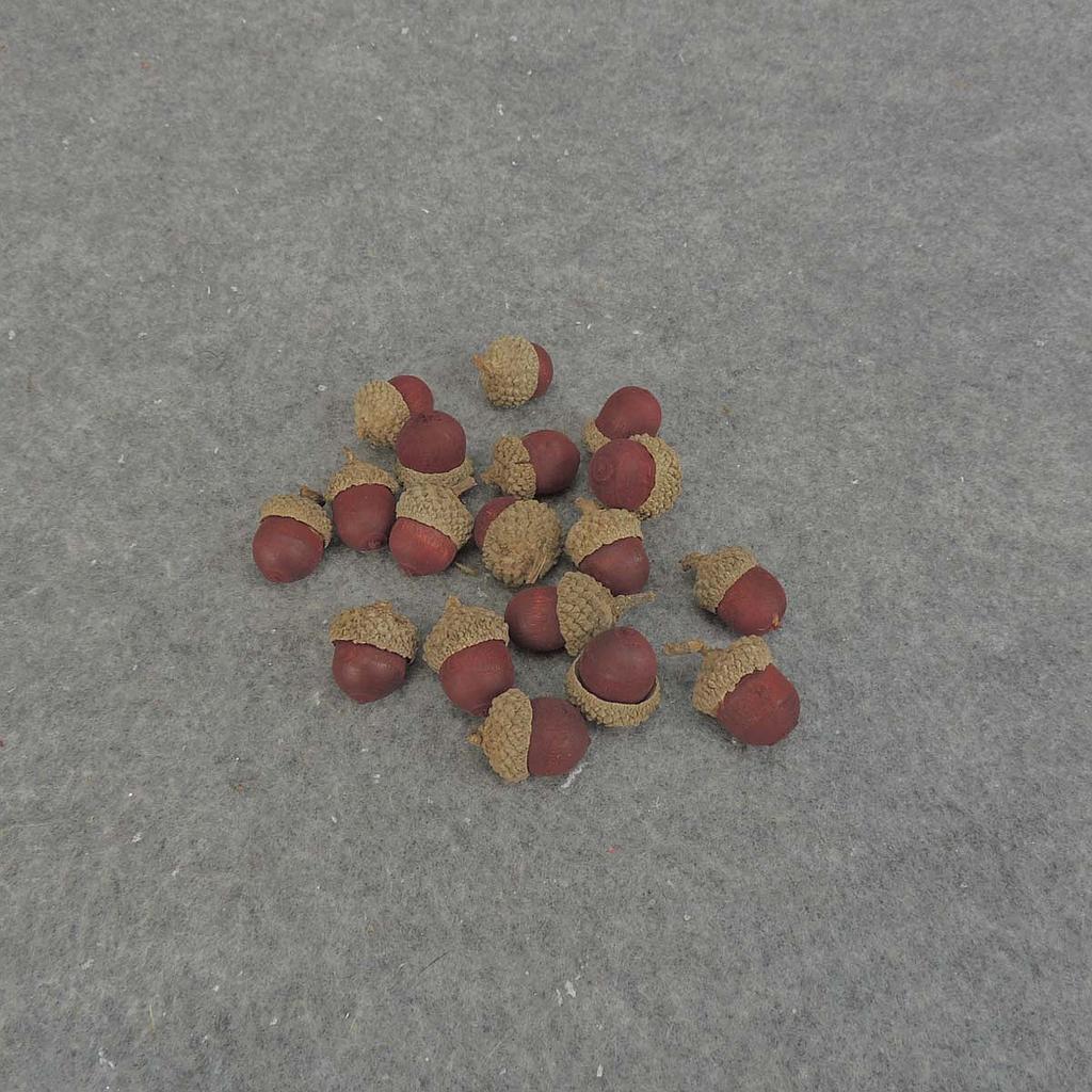 ACORN .75"-1" (75 PER BAG)  BURGUNDY