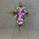 PEONY/ROSE BUD/GLAD CEM. CROSS