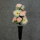 20" ROSE/GERBERA CEMETERY CONE