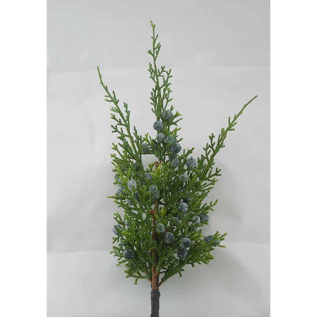 [X1318] 12" JUNIPER PINE PICK w/BERRIES