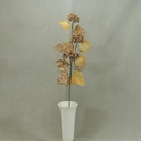 BERRY CLUSTER SPRAY W/LEAF  CHAMPAGNE