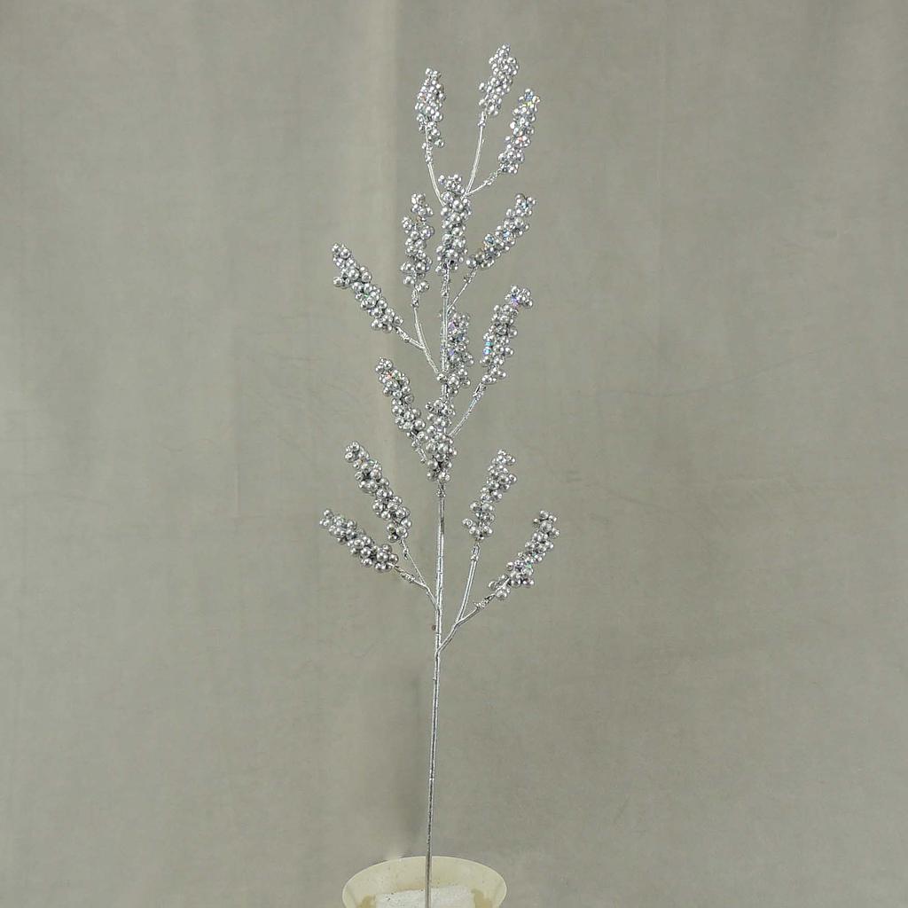 26" SPRAY BUBBLE BERRY SILVERW/GLITTER