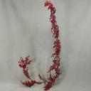 5' GARLAND BERRY W/HOLLY LEAVES
