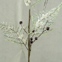 FERN SPRAY SNOW FLOCKED 21"