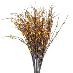 [X60864-ORG] 19" BERRY TWIG SPRAY ORANGE