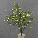 24" BALL GLITTER/SEQUIN BUSH X11  GREEN