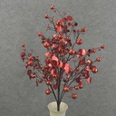 24" BALL GLITTER/SEQUIN BUSH X11  RED