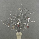 24" BALL GLITTER/SEQUIN BUSH X11  SILVER