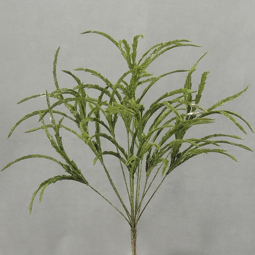 [X38783-GRN] GLITTER DRYANDRA GRASS BUSH  GREEN