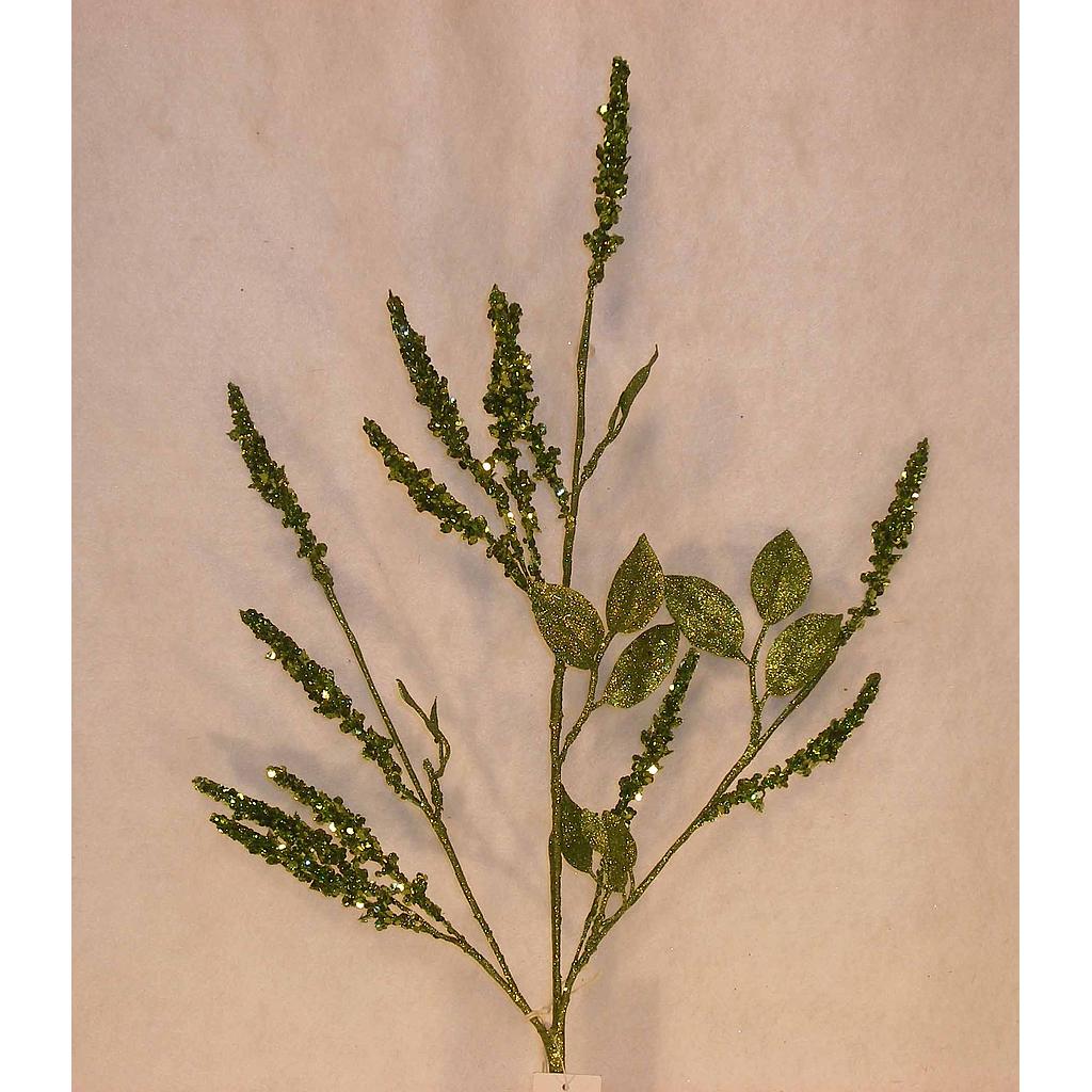 [X8020-GRN] 33" AMARANTHUS GLITTER GREEN