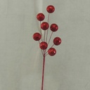 11" GLITTER BALL PIC x8 RED