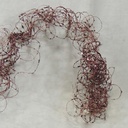 36" GLITTER MOSS WIRE GARLAND  CHOCOLATE