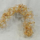 36" GLITTER MOSS WIRE GARLAND  GOLD