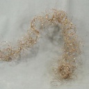 36" GLITTER MOSS WIRE GARLAND  PLATINUM