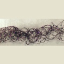 36" GLITTER MOSS WIRE GARLAND  PURPLE