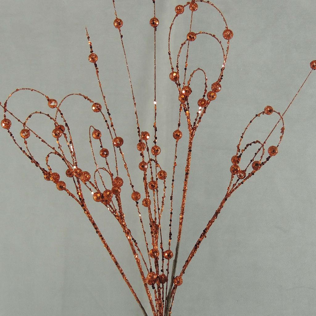 [X81868-COP] 35" GLITTER LOOP SPRAY X5